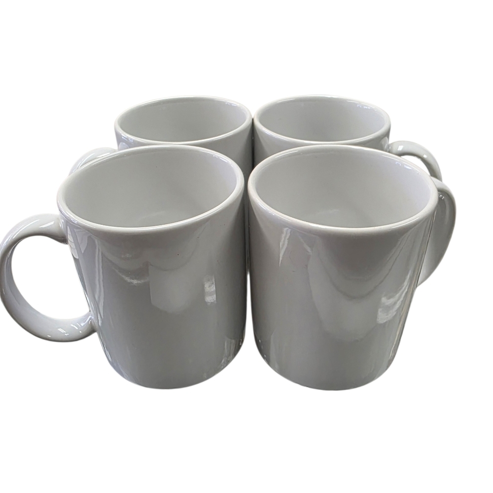 Grant Howard Associates Classic White Ceramic Mug Set